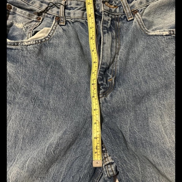 Zara Blue High Rise Denim Jeans with Authentic Wash - Picture 4 of 5